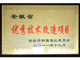 優(yōu)秀技改項目(Outstanding technology?reform?program)